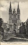 VINTAGE POSTCARD Angers the Cathedral