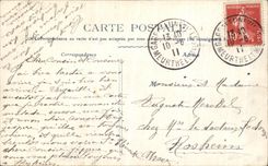 VINTAGE POSTCARD Luneville Church Jacques Saint