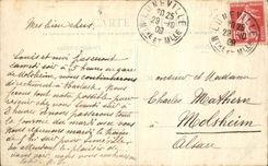 VINTAGE POSTCARD Luneville Monument Emile Erckmann