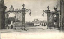 CPA Nancy Place Stanislas Grilles Jean Lamour 