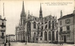CPA Nancy Basilique St Epvre et Place des Dames