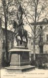 CPA Nancy Square Lafayette Statue de Jeanne d Arc par Fremiet Enfants 