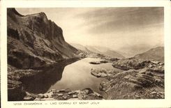 VINTAGE POSTCARD Chamonix Horned Lake And Jolly Mount