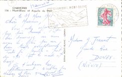 CPSM Chamonix Mont Blanc and Aiguille South