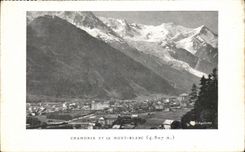 VINTAGE POSTCARD Chamonix And Mont Blanc