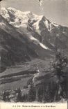 VINTAGE POSTCARD Valley of Chamonix And Mont Blanc