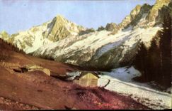 VINTAGE POSTCARD Needles of Chamonix Seen De Merlet