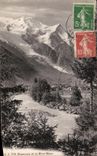 VINTAGE POSTCARD Chamonix and Mont Blanc