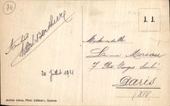 VINTAGE POSTCARD Chamonix and Mont Blanc