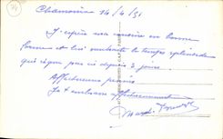 VINTAGE POSTCARD Chamonix Mont Blanc In Winter Seen on the hotels and Mont Blanc