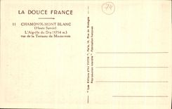 VINTAGE POSTCARD Chamonix Mont Blanc L Switches Thick Sight of the terrace of Montenvers