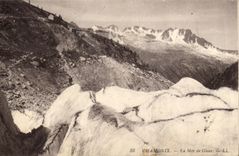 VINTAGE POSTCARD Chamonix Sea of Ice