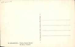 VINTAGE POSTCARD Chamonix viaduct Sainte Marie