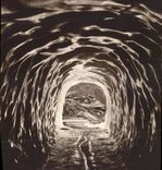 VINTAGE POSTCARD Chamonix Grotte of Mont Blanc to the glacier of let us work