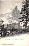 Hotel de Chamonix de la POSTAL de la VENDIMIA de Montanvert y de Aiguille grueso