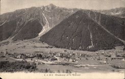 POSTAL Chamonix y Brevent de la VENDIMIA