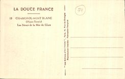 VINTAGE POSTCARD Chamonix Mont Blanc Seracs of the Sea of Clace