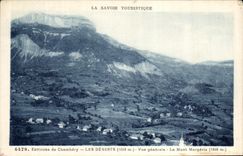 VINTAGE POSTCARD Deserts View the Mount Margeria Chambery