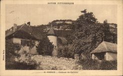 VINTAGE POSTCARD Gresin Castle of the Cherry tree