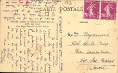 VINTAGE POSTCARD Notre Dame de Bellecombe and the Charvin Mount seen of Cheloup