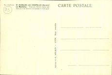 VINTAGE POSTCARD St Nicolas La Chapelle Marteray Seen of L hotel