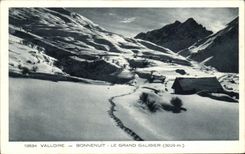 VINTAGE POSTCARD Valloire Bonnenuit Large Galibier