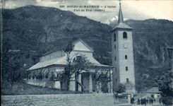VINTAGE POSTCARD Borough St Maurice L church Strong of the Trick