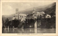 VINTAGE POSTCARD Abbey D Hautecombe the Monastery Seen of the Lake