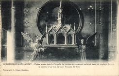 VINTAGE POSTCARD Chambery Cathedrale Drives out Situee in the Vault of parish