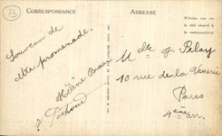 VINTAGE POSTCARD Aix les Bains Lake of Le Bourget the Road at the edge of L Water Lamartine