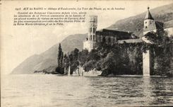 VINTAGE POSTCARD Aix les Bains Abbey D Hauticombe the Tower of the Lighthouse