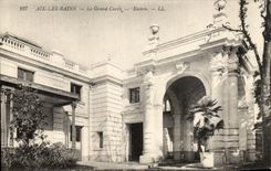 VINTAGE POSTCARD Aix les Bains the Large Circle Entered