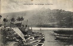 VINTAGE POSTCARD Aix les Bains View and Lake Of Le Bourget