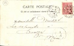 VINTAGE POSTCARD Aix les Bains the Small Port Cows has L feeding trough