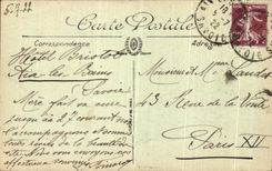 VINTAGE POSTCARD Aix les Bains the bridge of L Damages