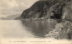 VINTAGE POSTCARD Lake Of Le Bourget Tunnel of Innocent Saint