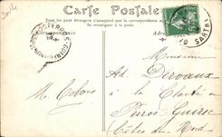 VINTAGE POSTCARD Solesmes Abbey of Benediclins the Cloister