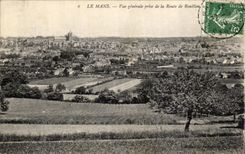 VINTAGE POSTCARD Mans View taken of the Road of Rouillon