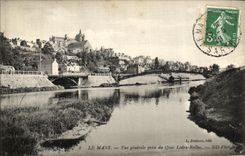 VINTAGE POSTCARD Mans View taken of the Quay Ledru Rollin
