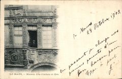 VINTAGE POSTCARD Mans House known as D Adam and Eve