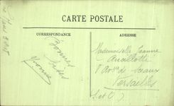 VINTAGE POSTCARD Mans Tympanum of the Quest Porch of the Cathedral