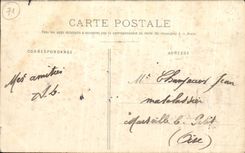 Red red de la POSTAL de la VENDIMIA en el Marne una esquina del jardin de Jard