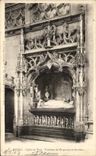 VINTAGE POSTCARD Borough Church Of Husks Tomb of Marguerite de Bourbon