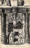 VINTAGE POSTCARD Borough Church Of Husks Figures of the Retable of the Vault of the Virgin