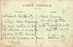 VINTAGE POSTCARD Luxeuil Les Bains Which occurred of the Station Horse