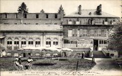 VINTAGE POSTCARD Luxeuil Park of the Casino And Galleries