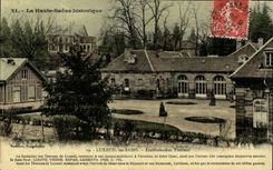 VINTAGE POSTCARD Luxeuil les Bains Hydropathic establishment chart toilee