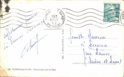 VINTAGE POSTCARD Luxeuil les Bains Panorama Towards the Park