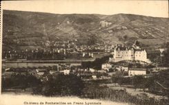VINTAGE POSTCARD Castle of Rochetaillee in Lyons Franc
