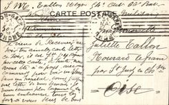 VINTAGE POSTCARD Caluire L Apse of L Church and Seen D together